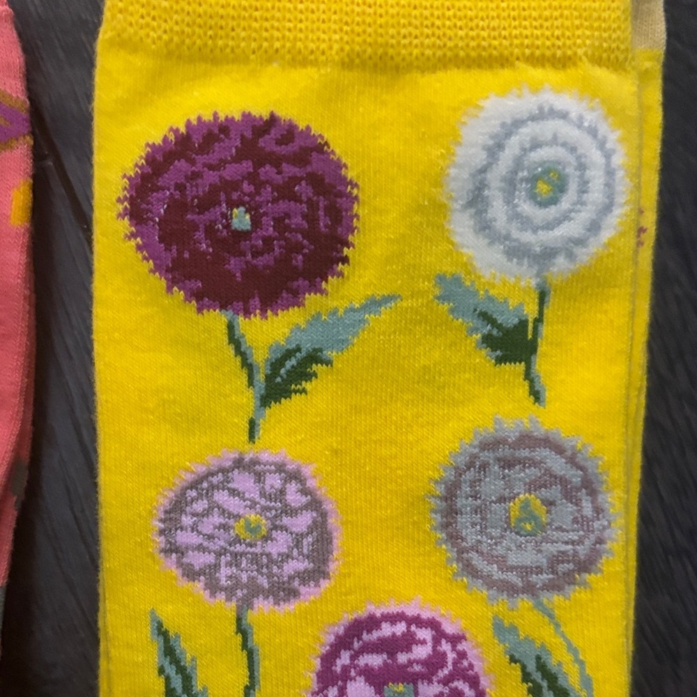 Floral Patterned Socks Set - Picture 3 of 4